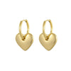 Wholesale Earrings Stainless Steel Geometric Love Heartshaped Electroplating Light Luxury Niche Allmatch Fashion Women's