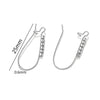 Wholesale Earrings Stainless Steel Geometric Love Rhinestone Electroplated Jewelry Accessories