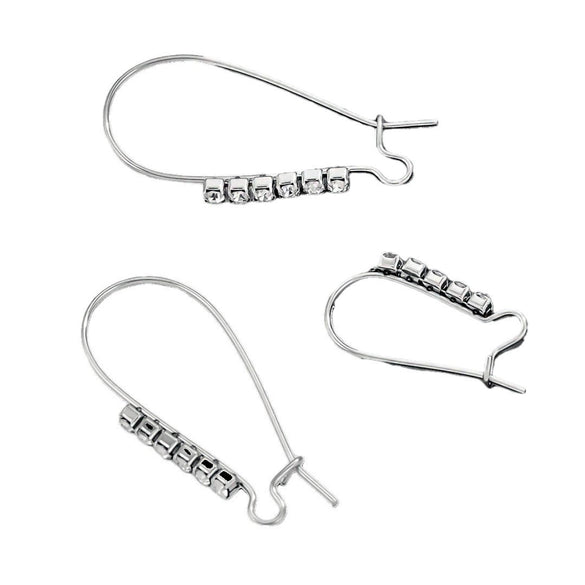Wholesale Earrings Stainless Steel Geometric Love Rhinestone Electroplated Jewelry Accessories