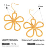 Wholesale Earrings Stainless Steel Geometric Plants And Flowers Style Electroplated Jewelry For Women
