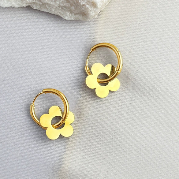 Wholesale Earrings Stainless Steel Geometric Retro Electroplating For Women