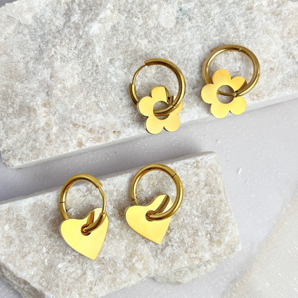 Wholesale Earrings Stainless Steel Geometric Retro Electroplating For Women