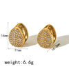 Wholesale Earrings Stainless Steel Geometric Simple Retro Electroplated For Women