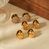 Wholesale Earrings Stainless Steel Geometric Simple Retro Electroplated For Women