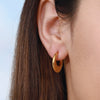 Wholesale Earrings Stainless Steel Geometric Style Electroplating