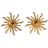 Wholesale Earrings Stainless Steel Geometric Sunflower Retro Classic Polishing