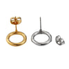 Wholesale Earrings Stainless Steel Geometric Vacuum Plated Handmade