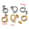 Wholesale Earrings Stainless Steel Geometric Vacuum Plated Handmade