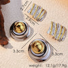 Wholesale Earrings Stainless Steel Gold Plated Geometric Heart Shape Design