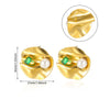 Wholesale Earrings Stainless Steel Gold Plated Geometric Pearl Irregular Texture