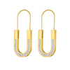 Wholesale Earrings Stainless Steel Gold Plated U Shape Geometric Fashion Accessories For Women