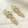 Wholesale Earrings Stainless Steel Goldplated Flower Vintage Allmatch Style