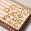 Wholesale Earrings Stainless Steel Heart Pattern Electroplated Simple Style For Women