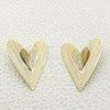 Wholesale Earrings Stainless Steel Heart Shape French Retro Style Electroplated