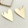 Wholesale Earrings Stainless Steel Heart Shape French Retro Style Electroplated