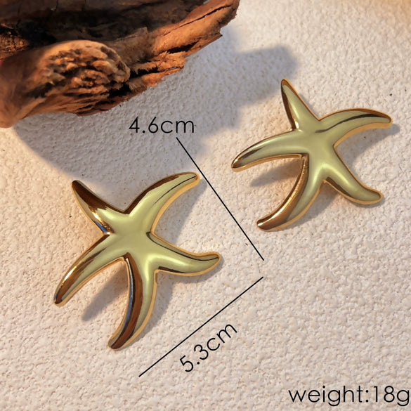 Wholesale Earrings Stainless Steel Heart Shape Geometric Electroplating