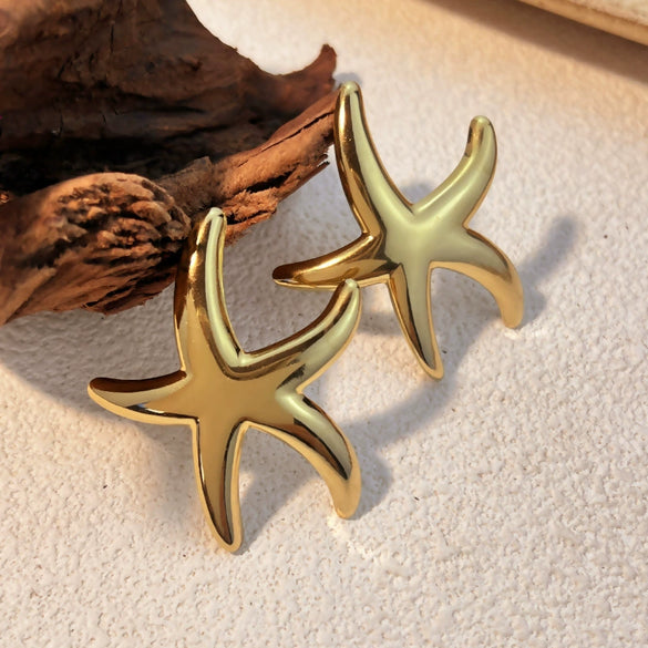Wholesale Earrings Stainless Steel Heart Shape Geometric Electroplating