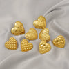 Wholesale Earrings Stainless Steel Heart Shape Water Plated Retro Style For Women