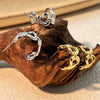 Wholesale Earrings Stainless Steel Heart Shaped Geometric Vintage Style 18K Gold Plated Electroplated For Women