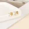 Wholesale Earrings Stainless Steel Imitation Pearl Geometric Rococo Style Electroplated