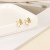Wholesale Earrings Stainless Steel Imitation Pearl Geometric Rococo Style Electroplated