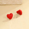 Wholesale Earrings Stainless Steel 18K Electroplated Loveshaped