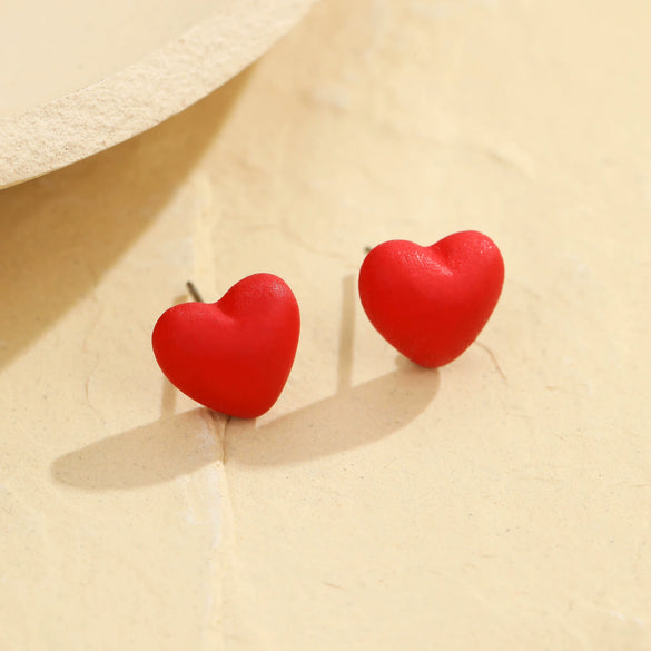 Wholesale Earrings Stainless Steel 18K Electroplated Loveshaped