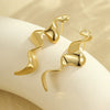 Wholesale Earrings Stainless Steel 18K Geometric Snakeshaped Electroplated For Women