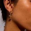 Wholesale Earrings Stainless Steel 18K Gold Colormatching Geometric Love Bow Heart Shape Electroplated For Women