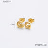 Wholesale Earrings Stainless Steel 18K Gold Electroplated Letter Style For Women