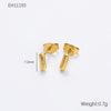 Wholesale Earrings Stainless Steel 18K Gold Electroplated Letter Style For Women