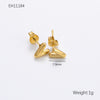 Wholesale Earrings Stainless Steel 18K Gold Electroplated Letter Style For Women