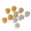 Wholesale Earrings Stainless Steel 18K Gold Geometric Pattern Diamond Inlay Women's