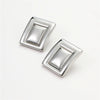 Wholesale Earrings Stainless Steel 18K Gold Geometric Rectangular Vintage Electroplated