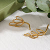 Wholesale Earrings Stainless Steel 18K Gold Geometric Style Electroplating