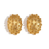 Wholesale Earrings Stainless Steel 18K Gold Plated Geometric Cactus Ball Hedgehog Design For Women