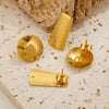 Wholesale Earrings Stainless Steel 18K Gold Plated Geometric Love Shell Highend
