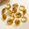 Wholesale Earrings Stainless Steel 18K Gold Plated Geometric Love Shell Highend