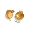 Wholesale Earrings Stainless Steel 18K Gold Plated Geometric Love Shell Highend