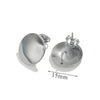 Wholesale Earrings Stainless Steel 18K Gold Plated Geometric Love Shell Highend