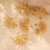 Wholesale Earrings Stainless Steel 18K Gold Plated Geometric Punk Retro Fashion For Women