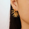 Wholesale Earrings Stainless Steel 18K Gold Plated Geometric Punk Retro Fashion For Women