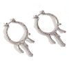 Wholesale Earrings Stainless Steel 18K Gold Plated Geometric Retro Lava Drop Melting Style For Women
