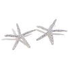 Wholesale Earrings Stainless Steel 18K Gold Plated Hammered Starfish Animal Style
