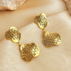 Wholesale Earrings Stainless Steel 18K Gold Plated Retro Geometric Style For Women