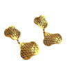 Wholesale Earrings Stainless Steel 18K Gold Plated Retro Geometric Style For Women