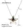 Wholesale Earrings Stainless Steel 18K Gold Star Shaped Electroplated