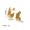 Wholesale Earrings Stainless Steel Light Luxury Geometric Electroplated
