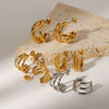 Wholesale Earrings Stainless Steel Light Luxury Geometric Electroplated