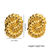 Wholesale Earrings Stainless Steel Love Star Geometric Heart Shape Retro Electroplated For Women